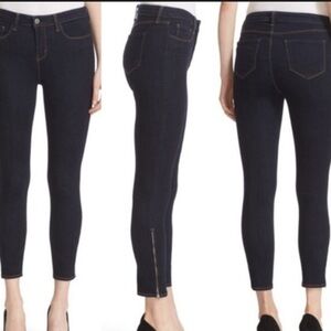 L'AGENCE Dark Indigo Straight Leg Jeans